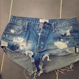 One teaspoon jean shorts